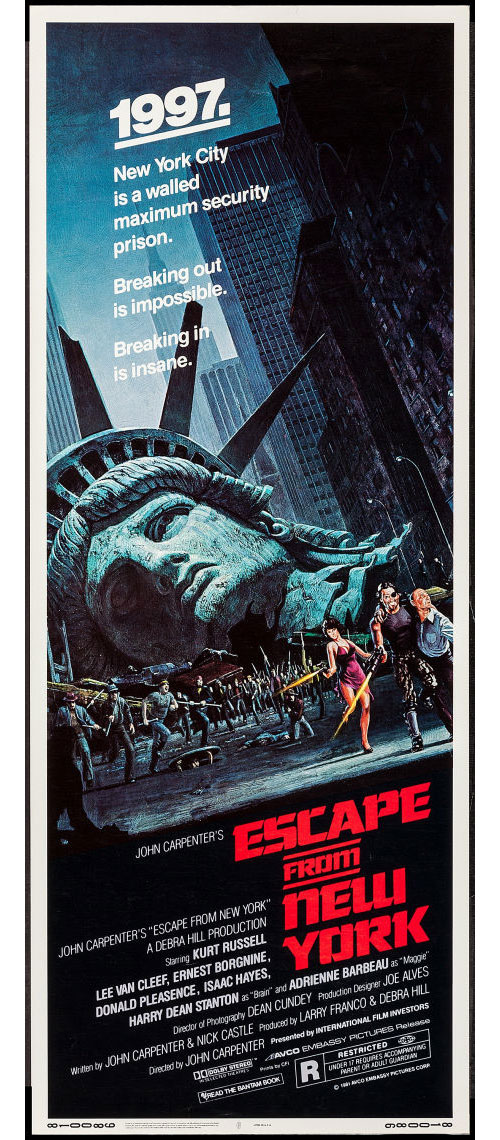 escape from new york movie poster insert