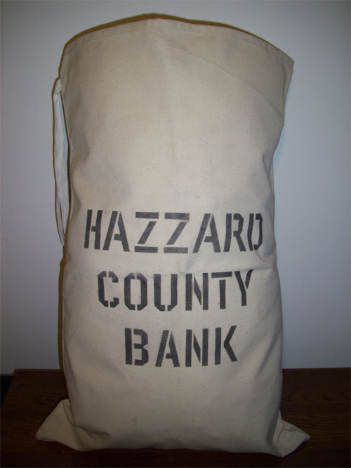 Dukes of Hazzard - bank bag prop