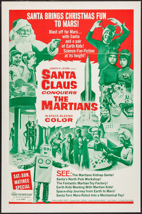 santa claus conquers he martians movie poster