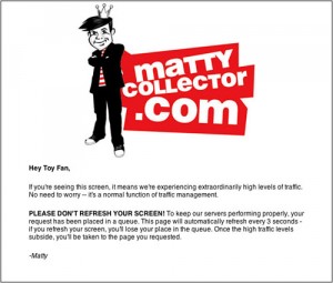 Matty Collector fail screen