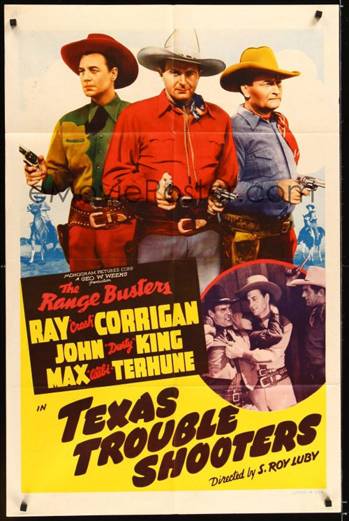 Original movie poster for Texas Trouble Shooters