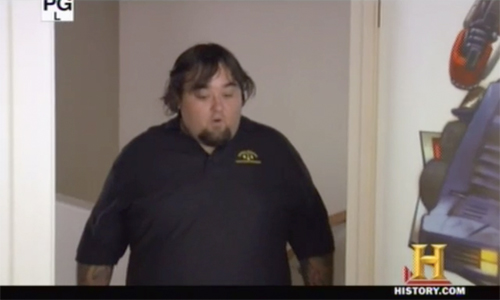 Pawn Stars Transformers Chumlee's reaction