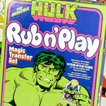 incredible hulk Rub n' Play art boards