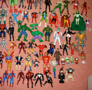 Marvel and DC super hero action figure collection