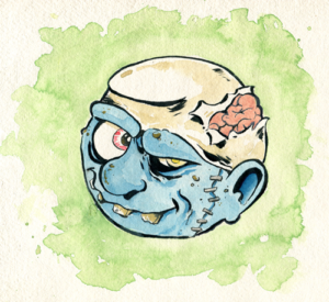 smurf zombie madballs