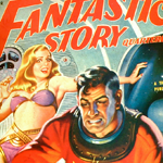collection of vintage pulp fiction magazines