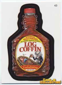 wacky packs - Log Coffin