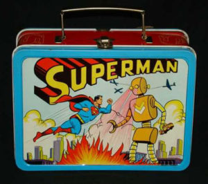 1954 superman vs. the robot lunchbox