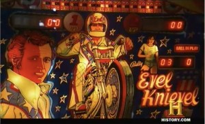 american pickers Evel Knievel pinball machine