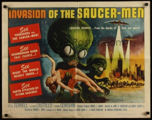 invasion of the saucer-men poster