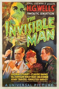 the invisible man poster - H.G. Wells