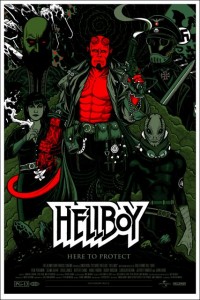 Mondo Hellboy poster by Florian Bertmer