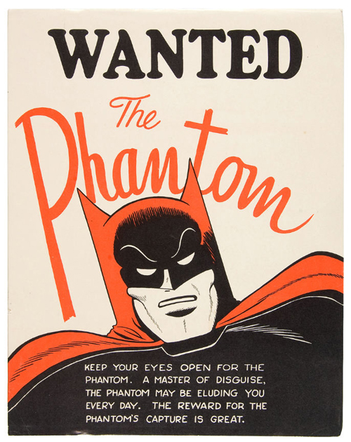 wanted poster: batman the phantom