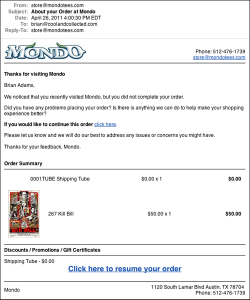 Kill Bill poster - mondo letter