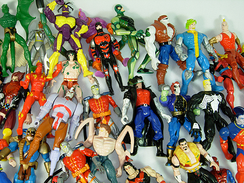vintage lot of marvel action figures for sale