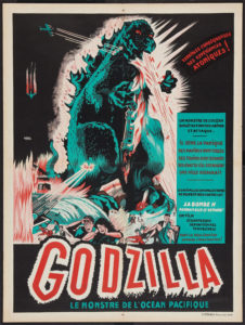 Toho Godzilla 1957 French movie poster