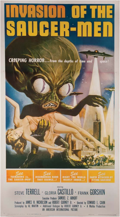 invasion of the saucer men poster