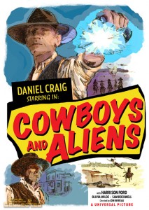 cowboys and aliens poster by brian adams