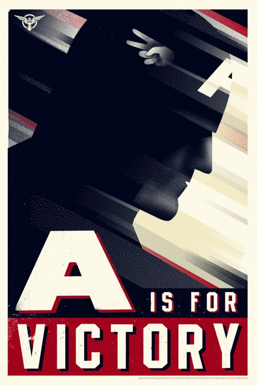captain america movie poster mondo olly moss 