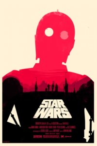 Mondo Star Wars poster by Olly Moss