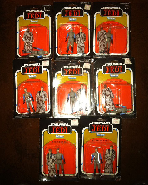 star wars robert fisher collection - carded figures MOC