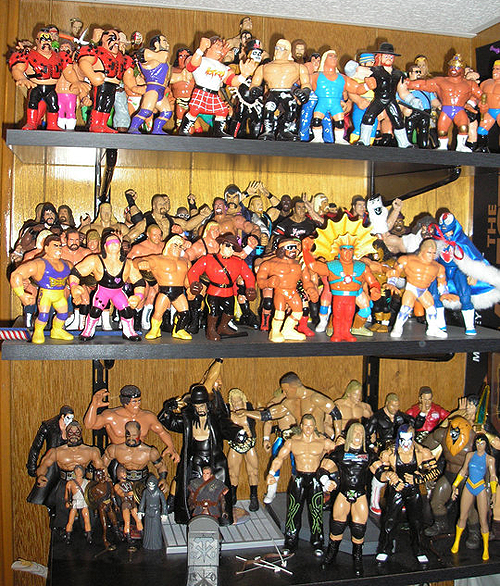 tanski - wwe and wwf wrestlers collection of action figures