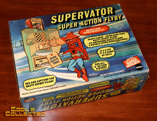 Mego Supervator with Spiderman -- Super Action Flyby