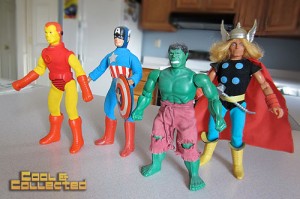 Avengers vintage mego action figure collection