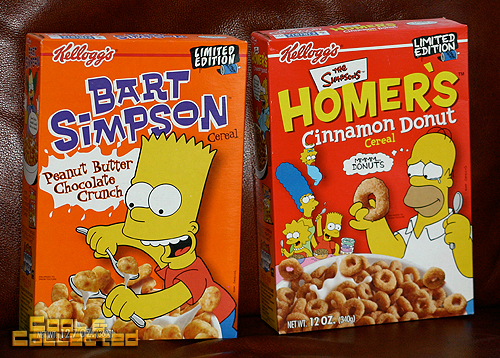 simpsons cereal boxes