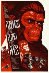 Conquest of the Planet of the Apes by Phantom City creative - Mondo poster