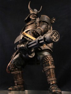 Sucker Punch Colossal Samurai with Minigun Statue