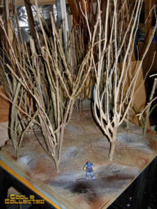 diorama building tips - planting trees