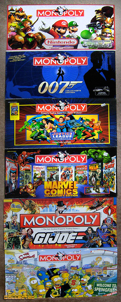 monopoly board game collection