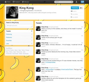 king kong tweets