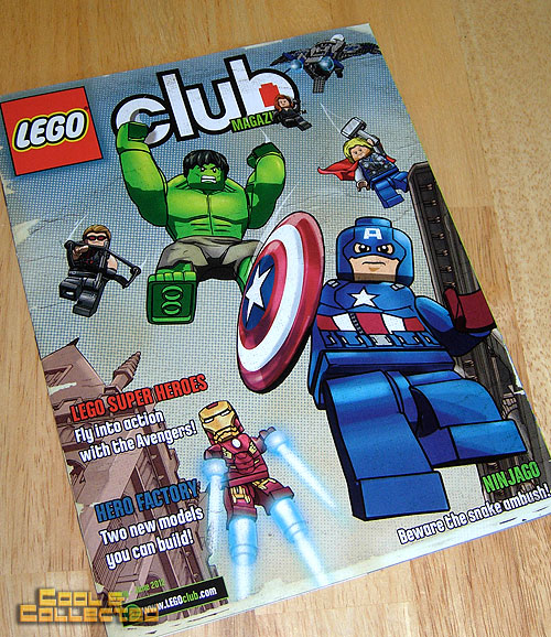LEGO Club Magazine featuring the Avengers