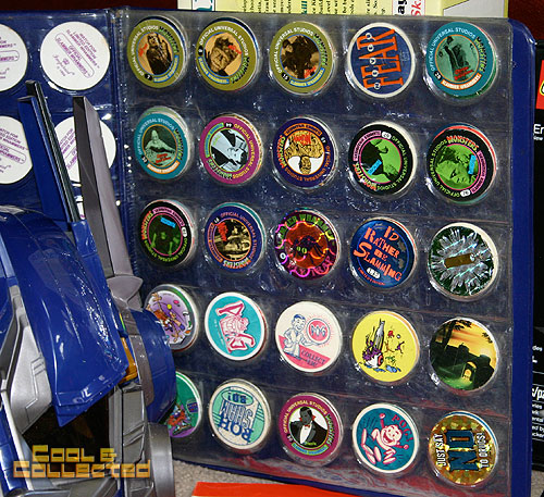 yard sale finds -- collection of pogs and slammers album