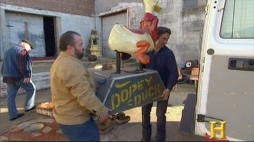 american pickers dopey duck coin operated ride