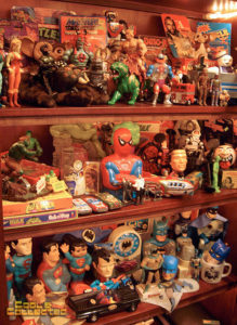 vintage toy collection display