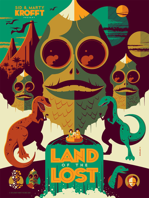 land of the lost poster by tom whalen