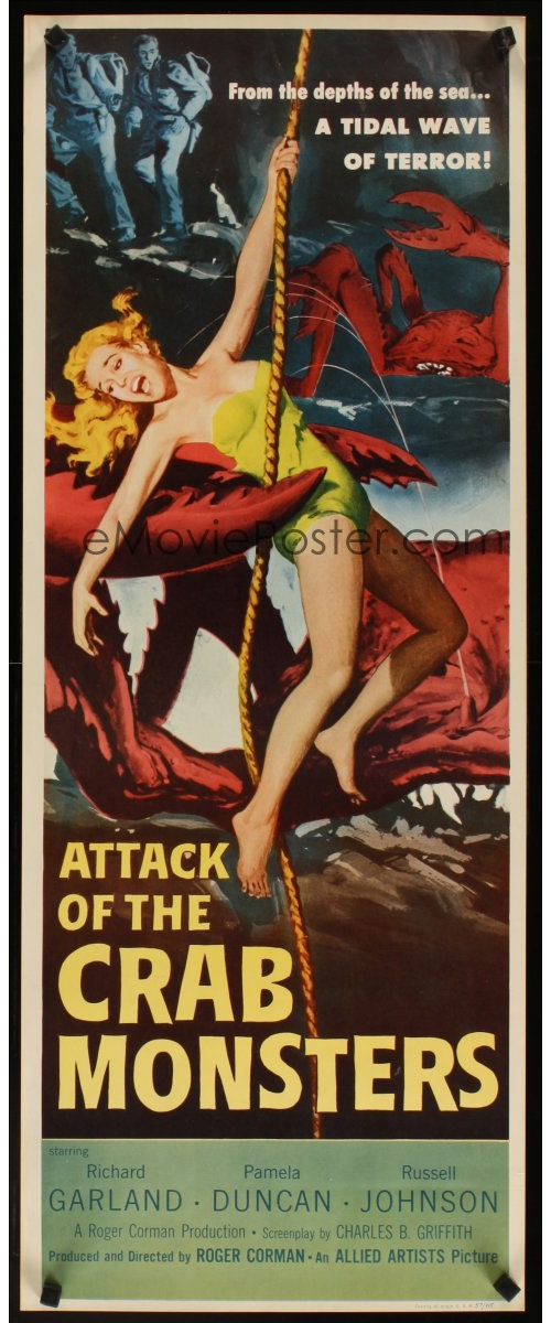 attack of the crab monsters movie poster