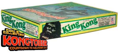king kong jigsaw puzzle 1976 "Astride Towers"