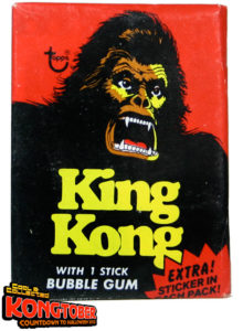 topps king kong trading cards wax pack
