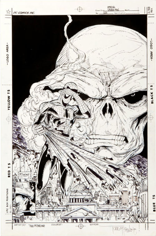 Todd McFarlane The Amazing Spider-Man #325 Cover Original Art (Marvel, 1989)