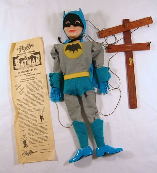 vintage Hazelle's batman marionette