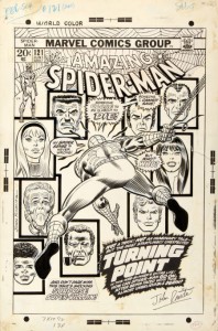 Spider-man #121 original cover art by John Romita, Sr.