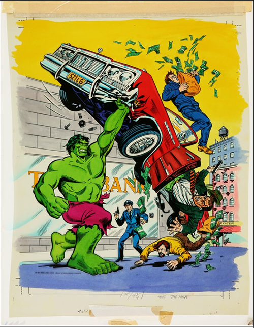 hulk puzzle original art