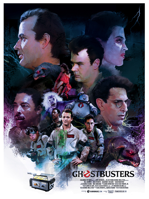 ghostbusters movie poster by vlad rodriguez