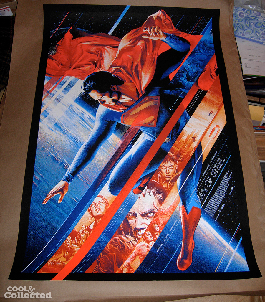 martin ansin superman man of steel mondo poster