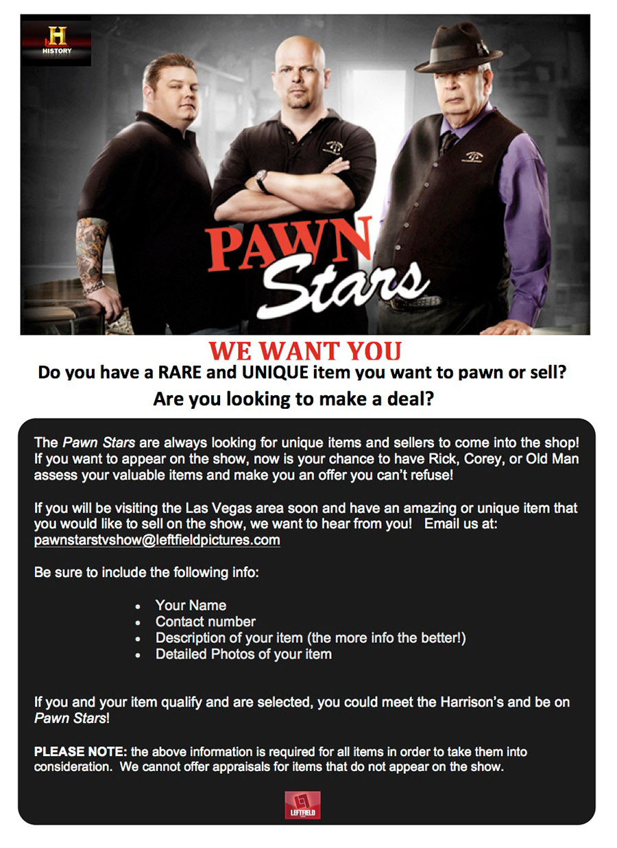 pawn stars casting info