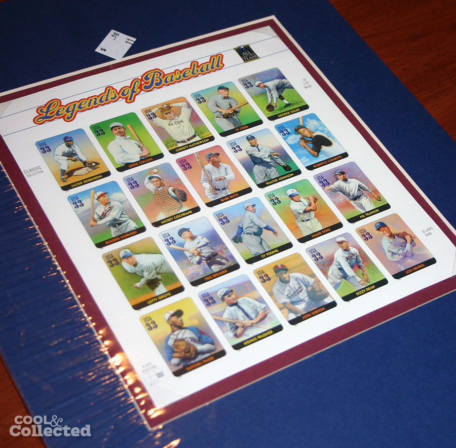 legends of baseball postage stamps